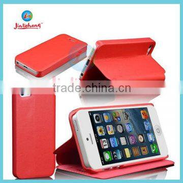 High Quality wallet leather case for huawei ascend p6 made in china