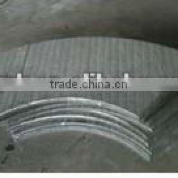 Q235 series hardfacing wear steel chute/mining use/HRC57-62/Runkun