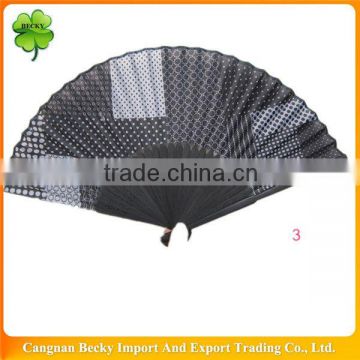 High-quality printing folding promotion bamboo hand fan