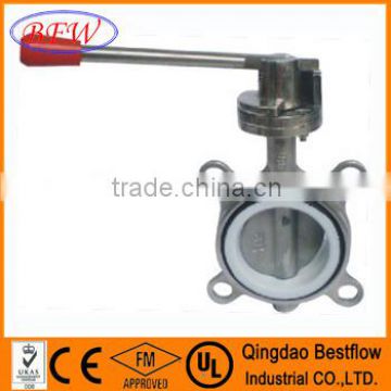 Stainless steel wafer butterfly valve