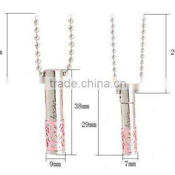 Wholesale Women Multicolor Aroma Pendant for Essential Oil in 316L Stainless Steel Perfume Pendant photo-6
