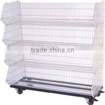 folding stacking cage