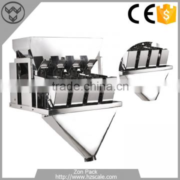 Vertical Form Fill Seal Almonds Packing Machine With Combination Multihead Weigher