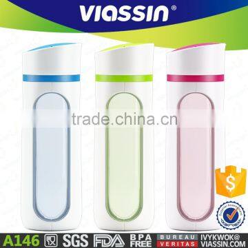 A146 wholesale 440ml plastic sport water bottle mega shantou shuanghuan viassin