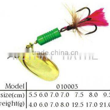Spinner bait metal lure
