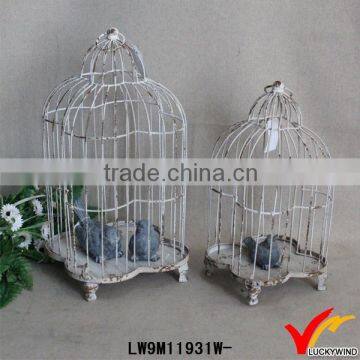 rustic painted wholesale metal vintage bird cage