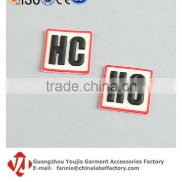 Manufacture Custom Brand Logo Pvc Rubber Emblem Patch