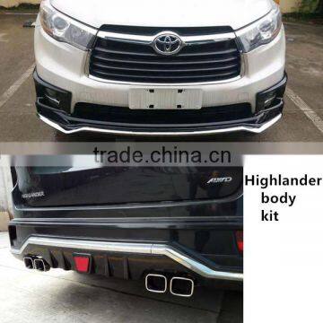 2015-2016 highlander body kit front bumper rear bumper