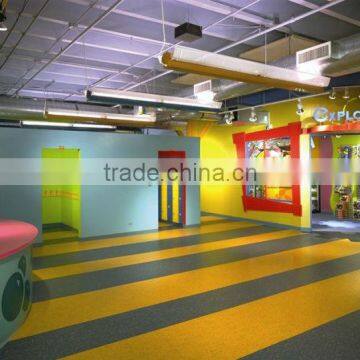 roll up floors with linoleum material