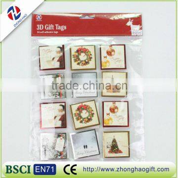 merry christmas cartoon decorations paper sticker for children