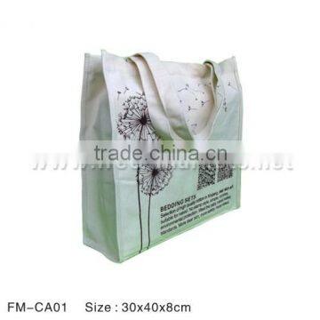 Top sales featured recycled polyester Canvas cotton shopping bag with shoulder length handle