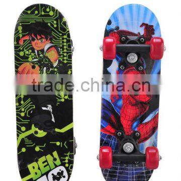 mini skate board with flash wheel