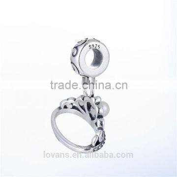 European Silver Crown Charm for Snake Bracelet China Factory Manufacturer S461