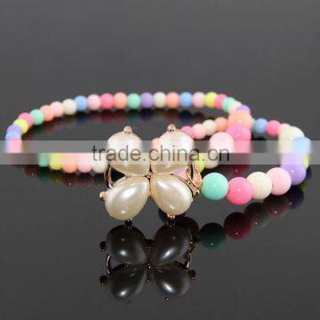 Wholesale Cheap Fashion Jewelry Children Acrylic Bead Pendant Necklace Bracelet Jewelry Set