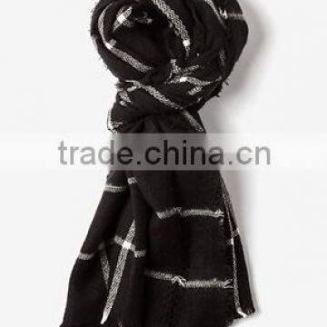 2016 Finest Fashion Rectangle Tartan 100% Acrylic Scarf With Tassels photo-3