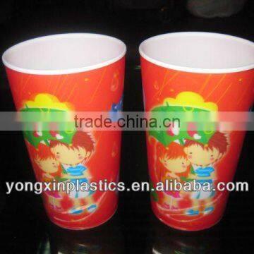 3d coffee cups with lid and straw for children