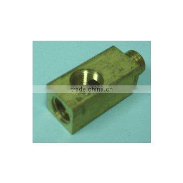 High quality Taiwan made - copper insert nut Brass Tee (male x female x female) B13