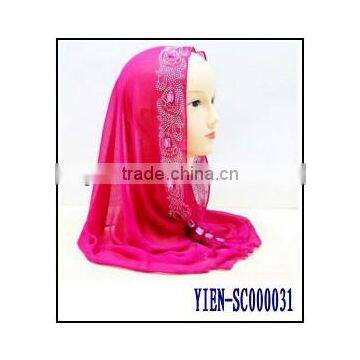 Factory Arabic Girl Popular Pink Turban