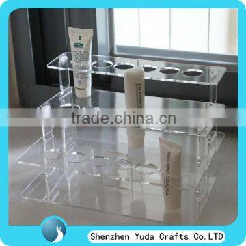 stable clear acrylic plexiglass cosmetic display stand from Guangdong China