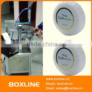 Mini Pneumatic Round Soap Pleated Wrapping Machine