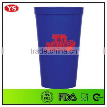 Eco friendly plastic 22 oz bpa free stadium cup