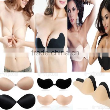 Sexy Silicone Adhesive Stick On Gel Push Up Strapless Invisible Bra Backless