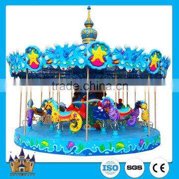 Outdoor merry go round carousel Children Playground Equipment for sale