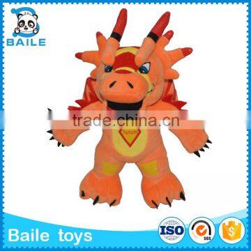 Custom design anim stuffed dragon toy wholesale