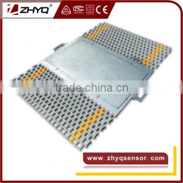 Portable axle weighing pad scales for truck weight