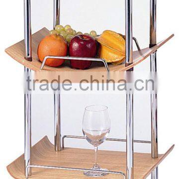 Wine Rack, Wine Trolley, Convenience Wine Rack, Mahogany Trolley, Western Style Wine Rack Made From Wooden
