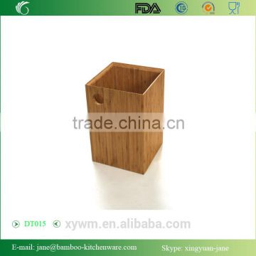 DT015 Bamboo Wastebasket Trash Can