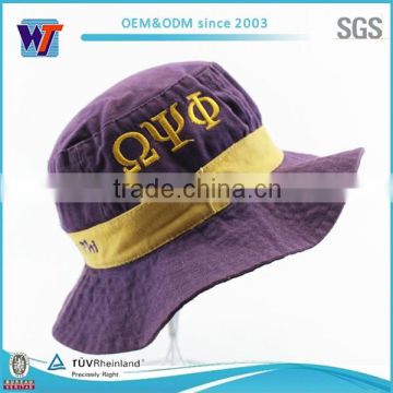 Custom wide brim stylish bucket caps 3d embroidery logo best bucket hat