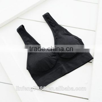 Hot-selling pink colour plain sport bra