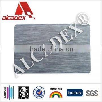 silver butter finish/brushed acp panel(aluminum composite panel)/hairline design