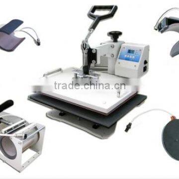 2015 cheap 5 in 1 heat press machine, digital combo heat press