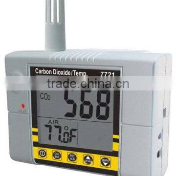 Low Cost Wallmount CO2 Monitor CO2/Temperature/IAQ Monitor Alarm RS232 Output Delay Function AZ7721