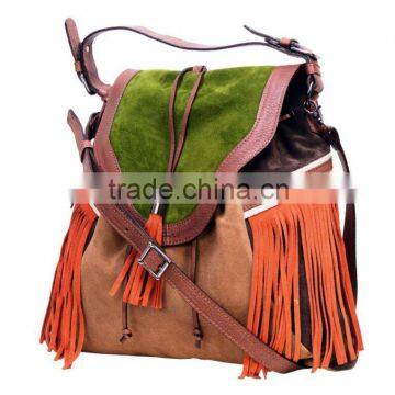 Handbag suede 749 multicolor