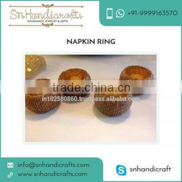 Beautiful Decorative Gold Beaded Napking Ring Bulk Wholesale
