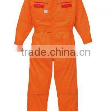 EN471 winter coverall with fluorescent orange