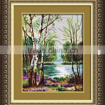 Full precise printed DIY magic cube diamond mosaic embroidery painting with wooden frame