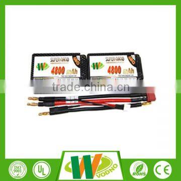 Manufacturer supply!!!7.4V 4800mah 45C 7.4V rc helicopter lipo battery for rc car