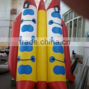 protable inflatable handmade banana shaped boat