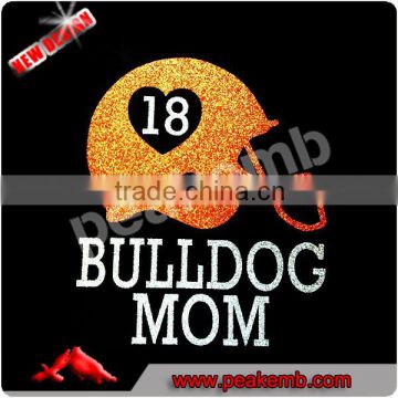 Bulldog Mom heat transfer vinyl glitter, vinyl transfer wholesale