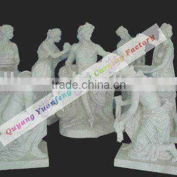 garden white marble statue