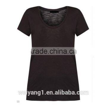 Flecked Cotton-Blend T-Shirt Woman Summer Cool T Shirt photo-6