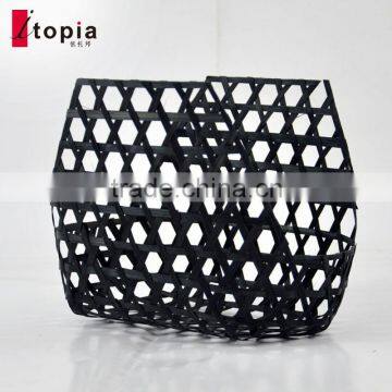 Wholesale Black Weaving Bamboo Fruit Basket
