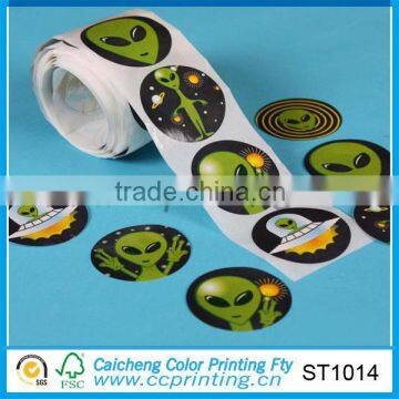 puffy logo self adhesive sticker paper