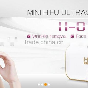 Skin Rejuvenation 1 1000 Minuters Life Span Home Use Hifu 1.0-10mm Face Lift Instrument Protable Hifu Wrinkle Removal Machine