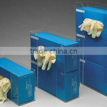 exquisite acrylic wall mount rubber glove box for hospital & cleaning office