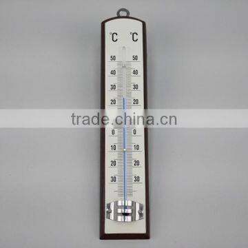 Mahogany Practical Wood Thermometer photo-2